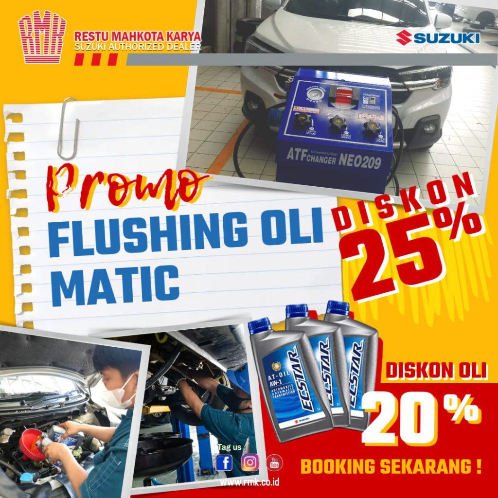 Promo Flushing Oli Matic, Suzuki RMK Kebon Jeruk